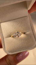 East-West Marquise Solitaire Engagement Ring